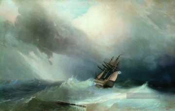  Wellen Kunst - Ivan Aiwasowski der Sturm Meereswellen